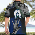 Black And White Aboriginal - Torres Strait Islanders Flag Hawaiian Shirt TS04