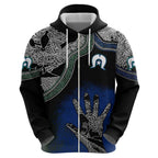 Black And White Aboriginal - Torres Strait Islanders Flag Hoodie TS04