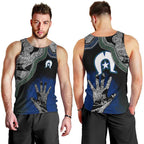 Black And White Aboriginal - Torres Strait Islanders Flag Men Tank Top TS04