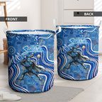 Adelaide Strikers Laundry Basket Indigenous Dot Art Superhero Batter Tribal Pattern