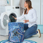 Adelaide Strikers Laundry Basket Indigenous Dot Art Superhero Batter Tribal Pattern