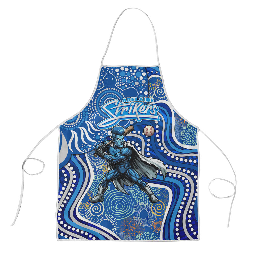 Adelaide Strikers Apron Indigenous Dot Art Superhero Batter Tribal Pattern