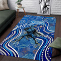 Adelaide Strikers Area Rug Indigenous Dot Art Superhero Batter Tribal Pattern