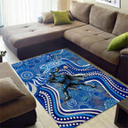Adelaide Strikers Area Rug Indigenous Dot Art Superhero Batter Tribal Pattern