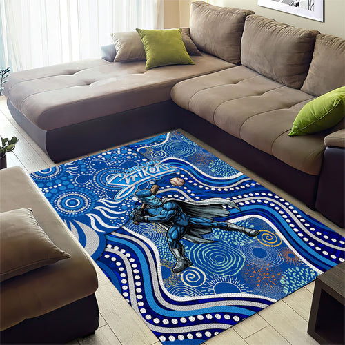 Adelaide Strikers Area Rug Indigenous Dot Art Superhero Batter Tribal Pattern