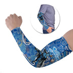 Adelaide Strikers Arm Sleeves Indigenous Dot Art Superhero Batter Tribal Pattern