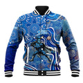 Adelaide Strikers Baseball Jacket Indigenous Dot Art Superhero Batter Tribal Pattern
