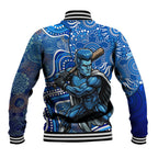 Adelaide Strikers Baseball Jacket Indigenous Dot Art Superhero Batter Tribal Pattern