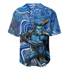 Adelaide Strikers Baseball Jersey Indigenous Dot Art Superhero Batter Tribal Pattern