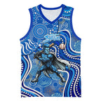Adelaide Strikers Basketball Jersey Indigenous Dot Art Superhero Batter Tribal Pattern