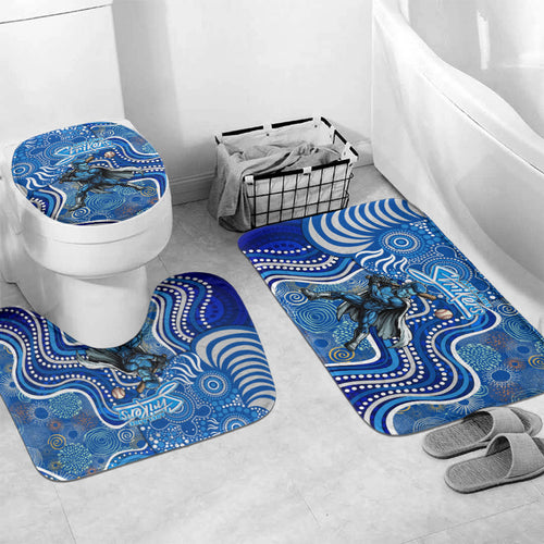 Adelaide Strikers Bathroom Set Indigenous Dot Art Superhero Batter Tribal Pattern