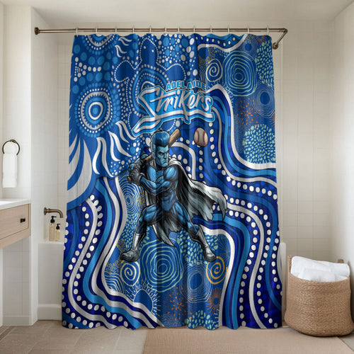 Adelaide Strikers Bathroom Set Indigenous Dot Art Superhero Batter Tribal Pattern