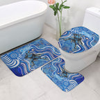 Adelaide Strikers Bathroom Set Indigenous Dot Art Superhero Batter Tribal Pattern