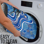 Adelaide Strikers Bathroom Set Indigenous Dot Art Superhero Batter Tribal Pattern