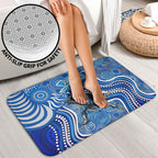 Adelaide Strikers Bathroom Set Indigenous Dot Art Superhero Batter Tribal Pattern