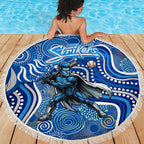 Adelaide Strikers Beach Blanket Indigenous Dot Art Superhero Batter Tribal Pattern