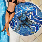 Adelaide Strikers Beach Blanket Indigenous Dot Art Superhero Batter Tribal Pattern