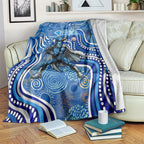 Adelaide Strikers Blanket Indigenous Dot Art Superhero Batter Tribal Pattern