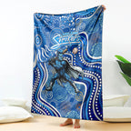 Adelaide Strikers Blanket Indigenous Dot Art Superhero Batter Tribal Pattern