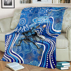 Adelaide Strikers Blanket Indigenous Dot Art Superhero Batter Tribal Pattern