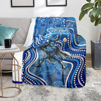 Adelaide Strikers Blanket Indigenous Dot Art Superhero Batter Tribal Pattern