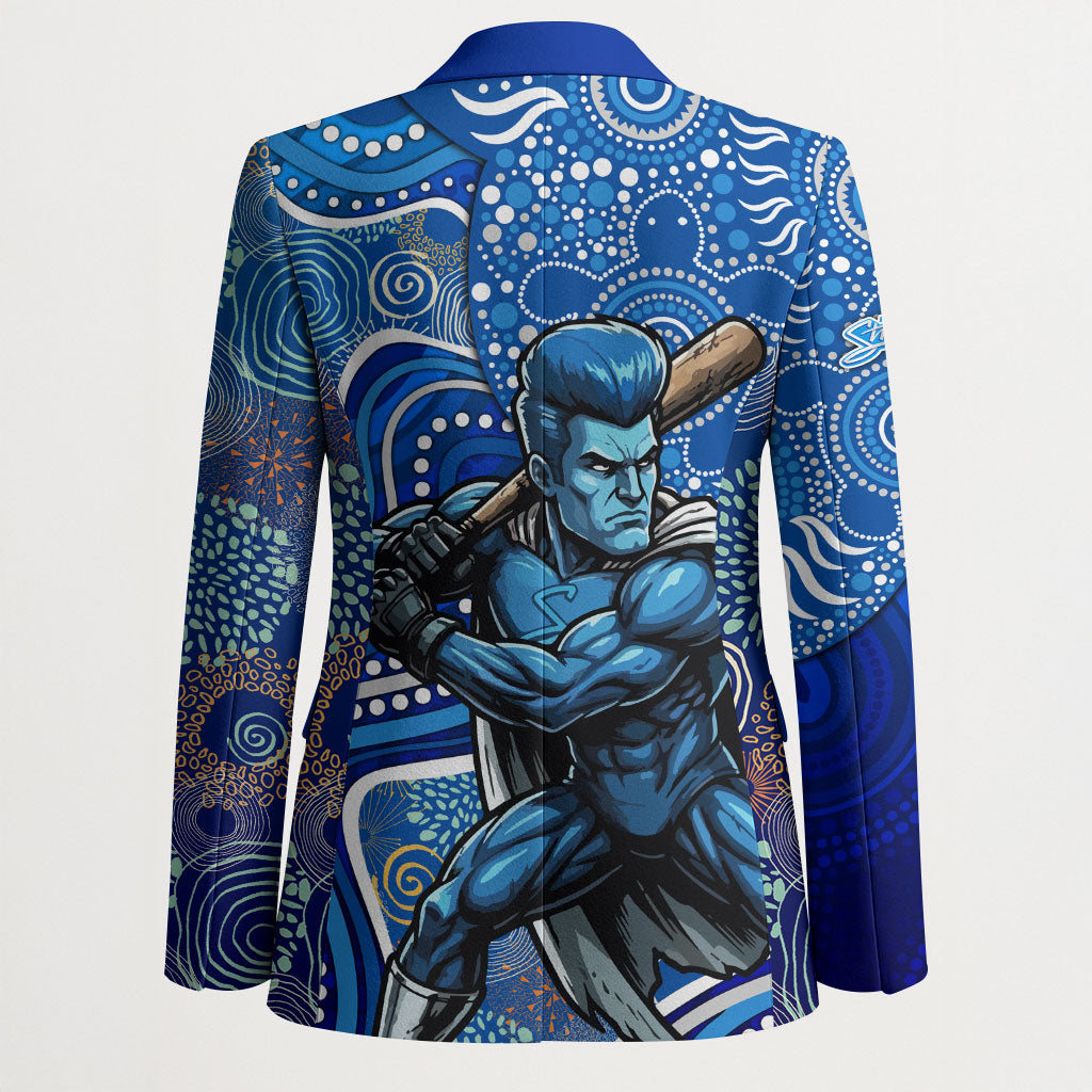 Adelaide Strikers Blazer Indigenous Dot Art Superhero Batter Tribal Pattern