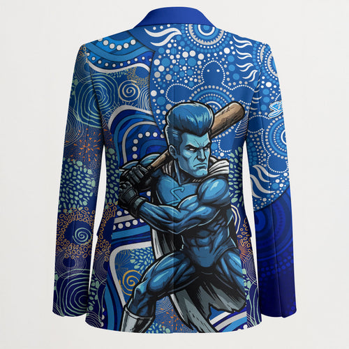 Adelaide Strikers Blazer Indigenous Dot Art Superhero Batter Tribal Pattern