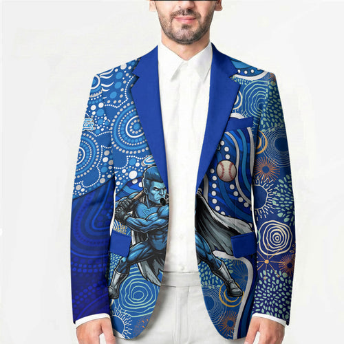 Adelaide Strikers Blazer Indigenous Dot Art Superhero Batter Tribal Pattern