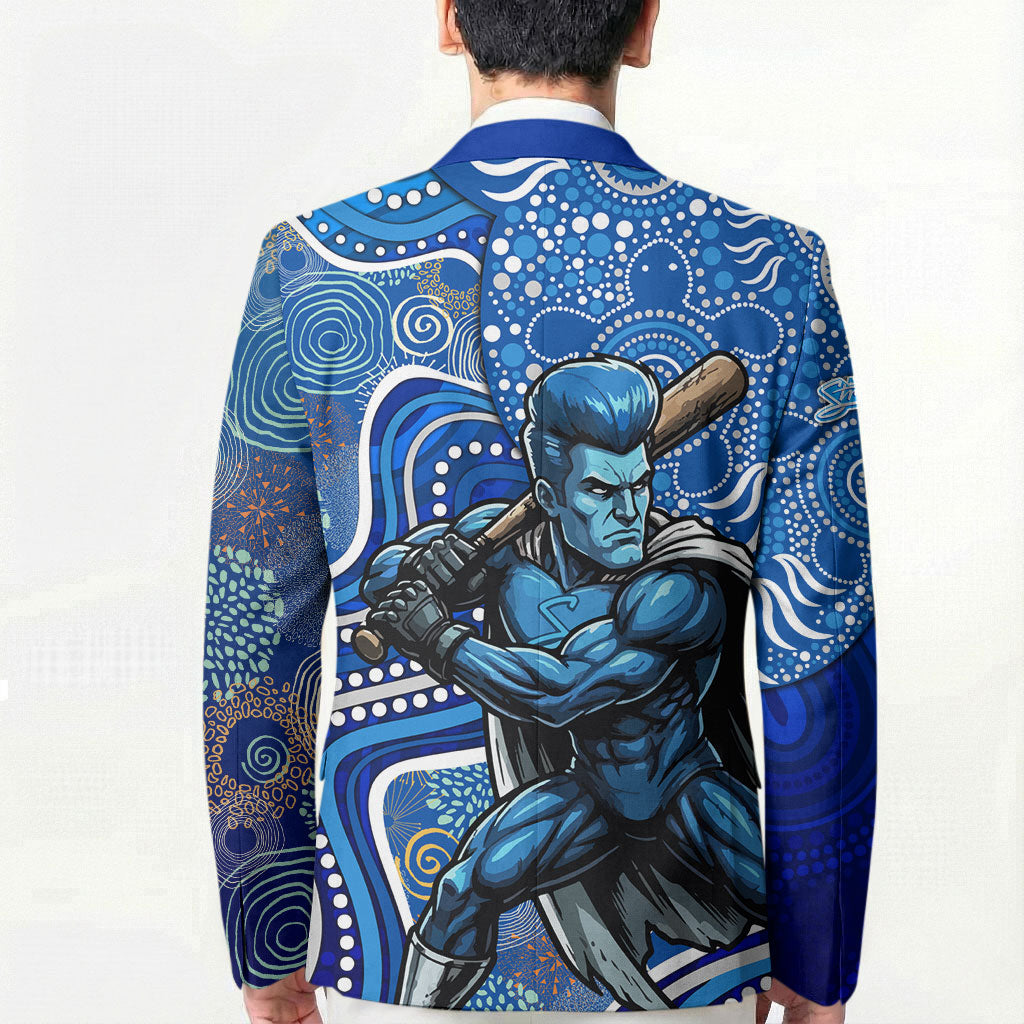 Adelaide Strikers Blazer Indigenous Dot Art Superhero Batter Tribal Pattern