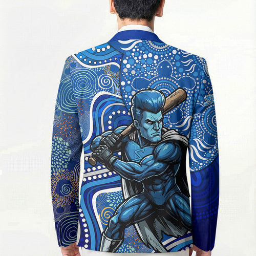 Adelaide Strikers Blazer Indigenous Dot Art Superhero Batter Tribal Pattern
