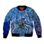 Adelaide Strikers Bomber Jacket Indigenous Dot Art Superhero Batter Tribal Pattern
