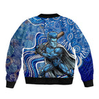 Adelaide Strikers Bomber Jacket Indigenous Dot Art Superhero Batter Tribal Pattern