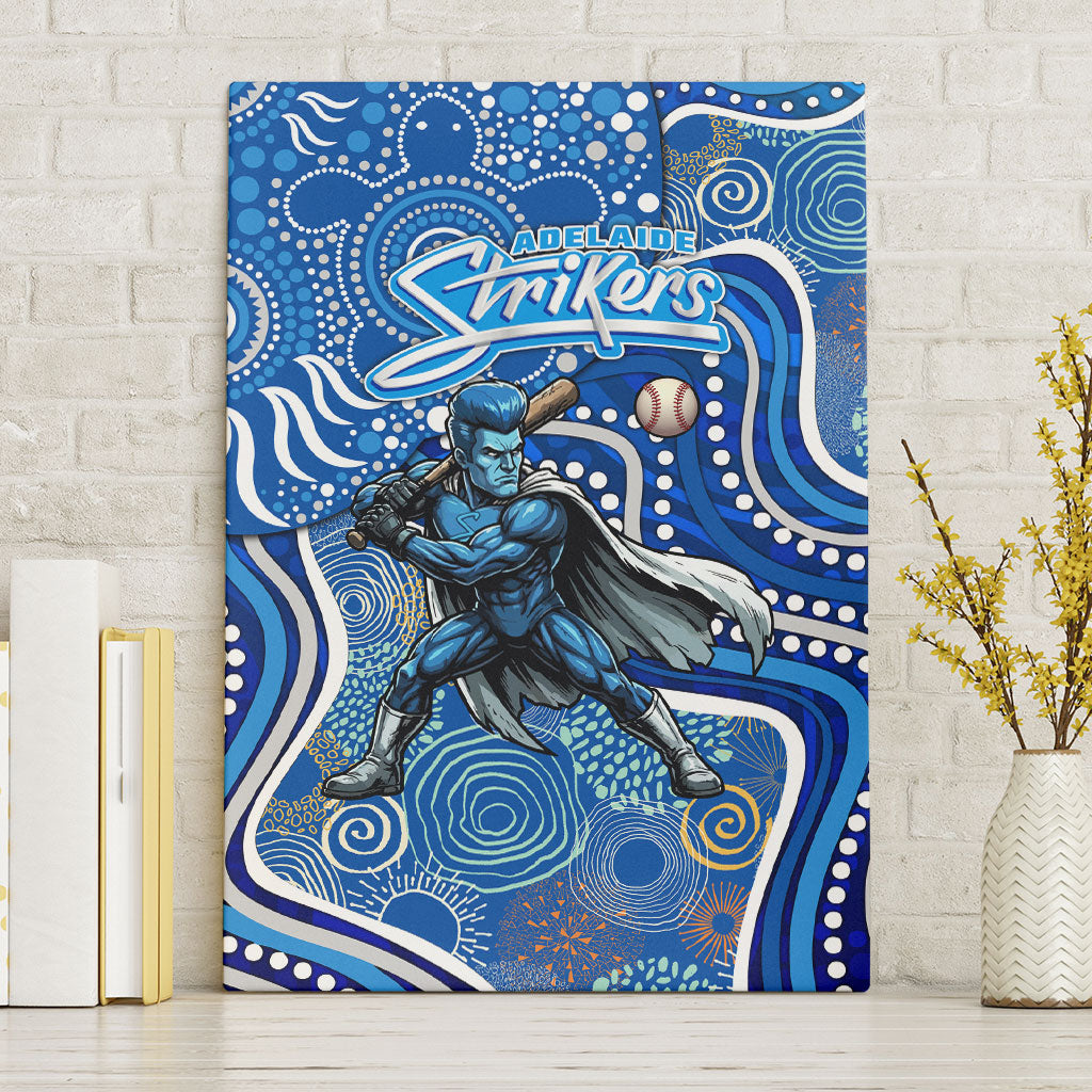 Adelaide Strikers Canvas Wall Art Indigenous Dot Art Superhero Batter Tribal Pattern