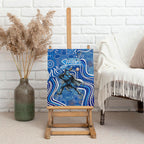 Adelaide Strikers Canvas Wall Art Indigenous Dot Art Superhero Batter Tribal Pattern
