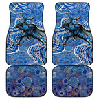 Adelaide Strikers Car Mats Indigenous Dot Art Superhero Batter Tribal Pattern
