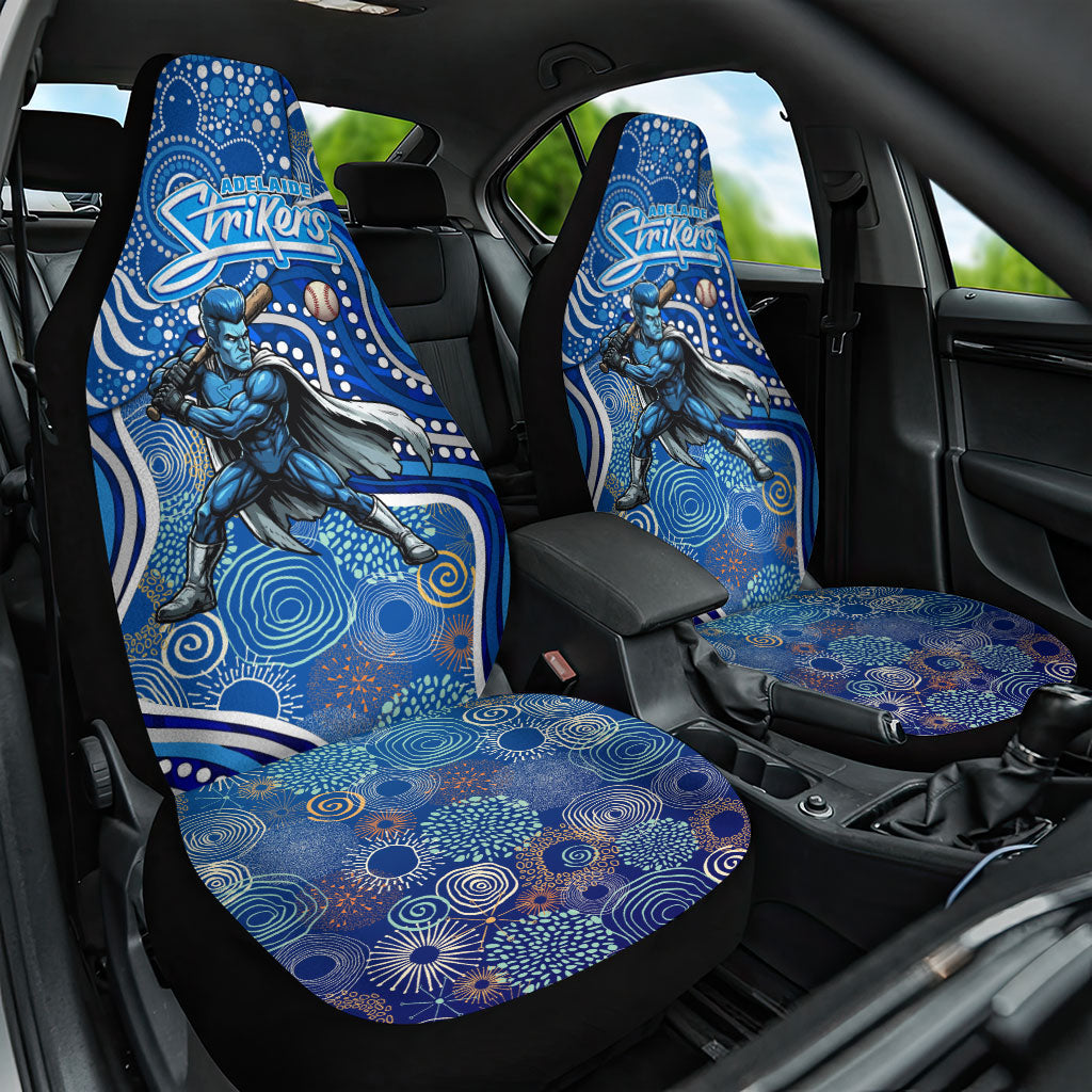 Adelaide Strikers Car Seat Cover Indigenous Dot Art Superhero Batter Tribal Pattern