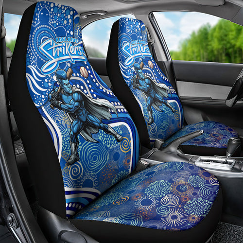 Adelaide Strikers Car Seat Cover Indigenous Dot Art Superhero Batter Tribal Pattern
