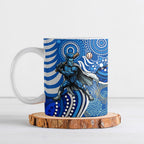 Adelaide Strikers Ceramic Mug Indigenous Dot Art Superhero Batter Tribal Pattern