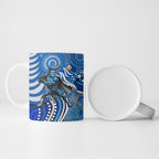 Adelaide Strikers Ceramic Mug Indigenous Dot Art Superhero Batter Tribal Pattern