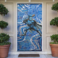 Adelaide Strikers Door Cover Indigenous Dot Art Superhero Batter Tribal Pattern