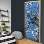 Adelaide Strikers Door Cover Indigenous Dot Art Superhero Batter Tribal Pattern