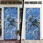 Adelaide Strikers Door Cover Indigenous Dot Art Superhero Batter Tribal Pattern