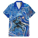 Adelaide Strikers Family Matching Tank Maxi Dress and Hawaiian Shirt Indigenous Dot Art Superhero Batter Tribal Pattern