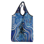 Adelaide Strikers Grocery Bag Indigenous Dot Art Superhero Batter Tribal Pattern