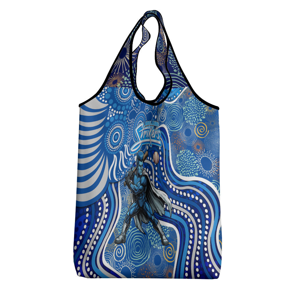 Adelaide Strikers Grocery Bag Indigenous Dot Art Superhero Batter Tribal Pattern