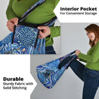Adelaide Strikers Grocery Bag Indigenous Dot Art Superhero Batter Tribal Pattern