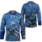 Adelaide Strikers Hockey Jersey Indigenous Dot Art Superhero Batter Tribal Pattern