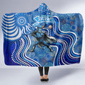 Adelaide Strikers Hooded Blanket Indigenous Dot Art Superhero Batter Tribal Pattern