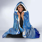 Adelaide Strikers Hooded Blanket Indigenous Dot Art Superhero Batter Tribal Pattern