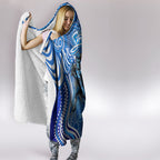 Adelaide Strikers Hooded Blanket Indigenous Dot Art Superhero Batter Tribal Pattern